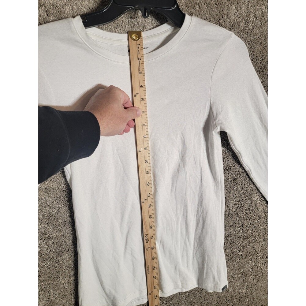 Eddie Bauer Women's White Long Sleeve T Shirt Size Small - Picture 3 of 7